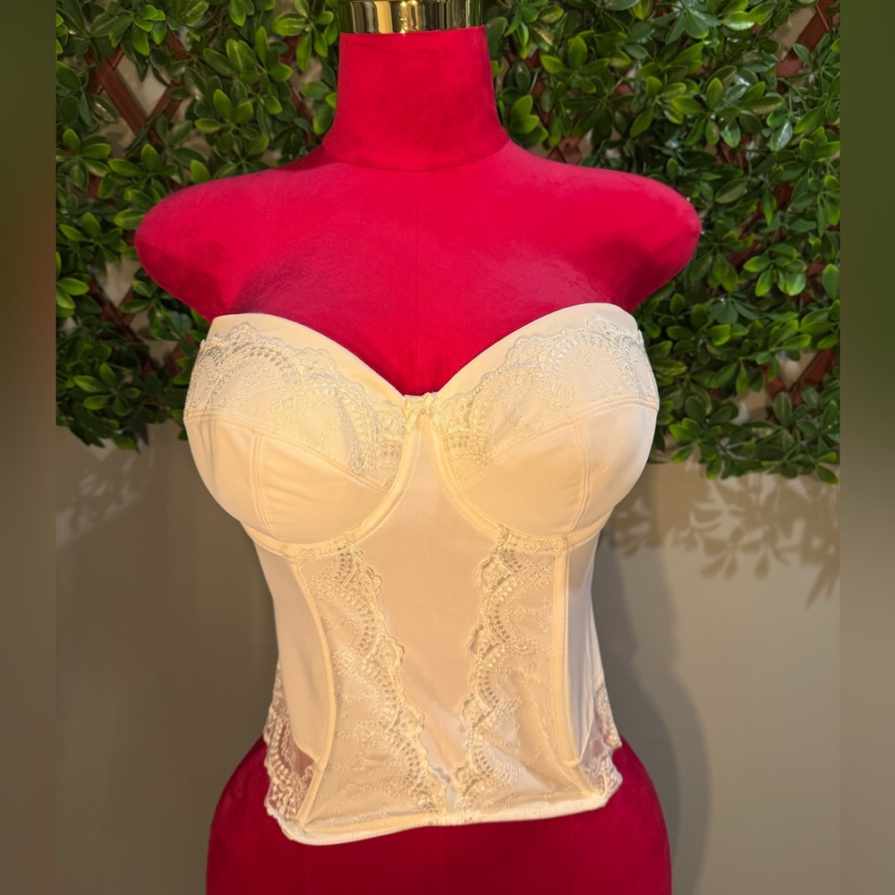 Panache Ivory Bridal Basque Bustier 34DD